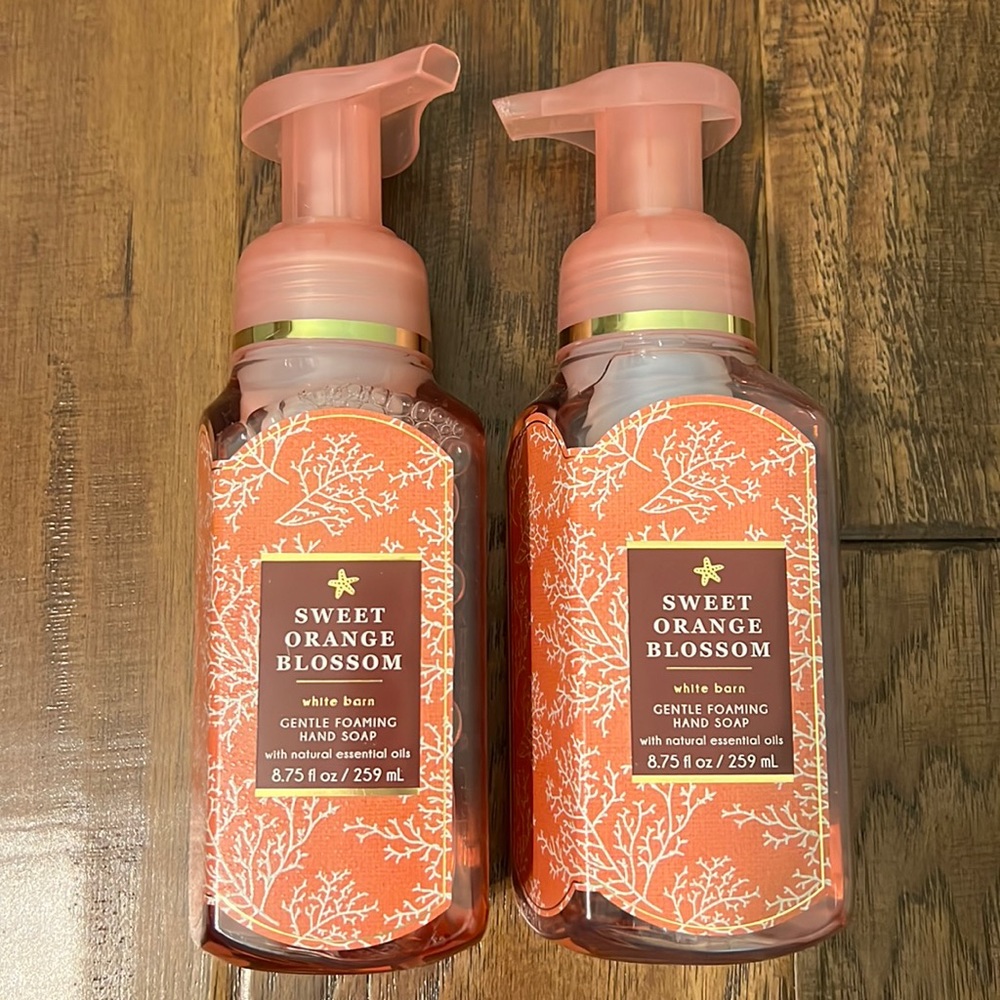Sweet Orange Blossom Bath & Body Works Foaming Hand Soap Set of 2, 1 NEW